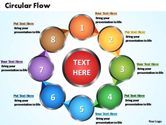 PowerPoint Slides Circular Flow Chart Ppt Templates