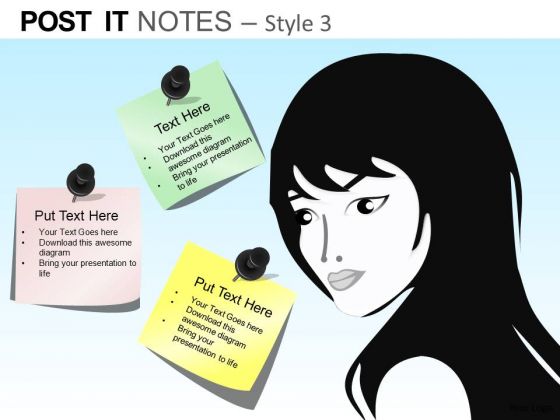 PowerPoint Slides Executive Leadership Post It Notes Style 3 Ppt 9