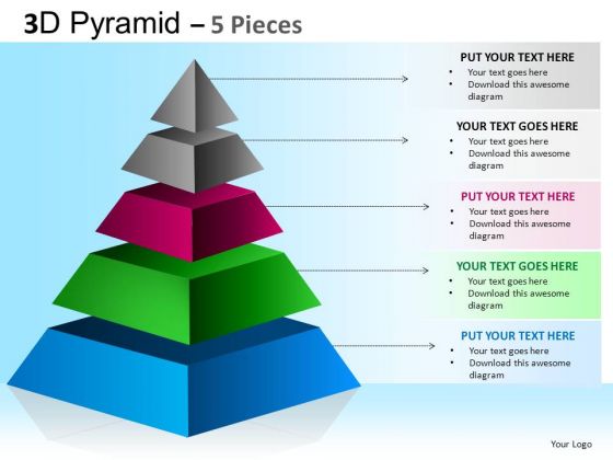 PowerPoint Slides Executive Strategy Pyramid Ppt Process