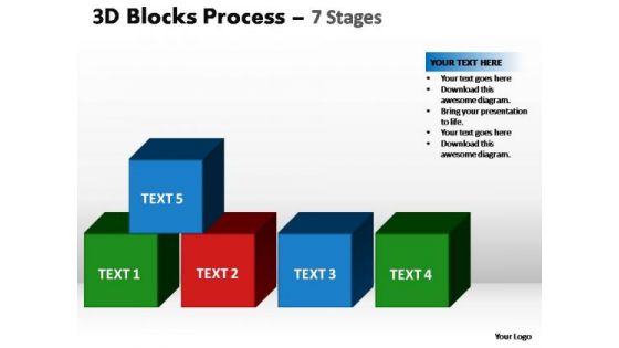 PowerPoint Slides Graphic Blocks Process Ppt Template