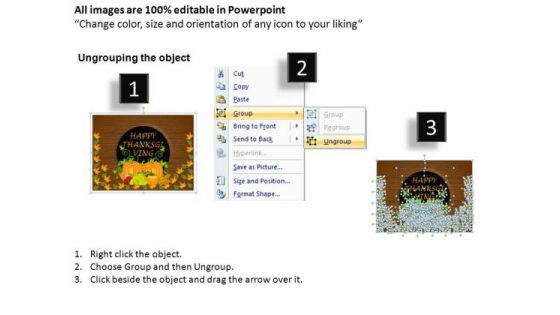 PowerPoint Slides Happy Thanksgiving Ppt Templates