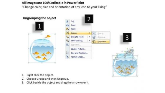 PowerPoint Slides Leadership Jumping Out Fish Ppt Templates