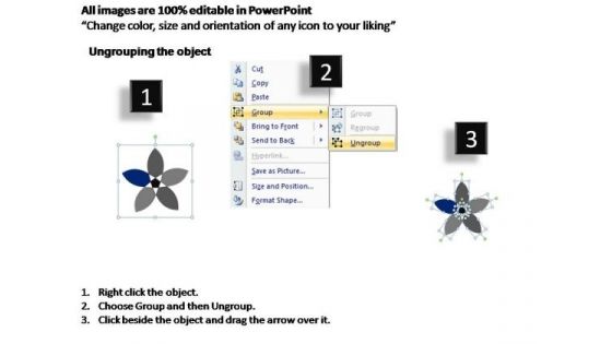 PowerPoint Slides Marketing Flower Petal Ppt Designs
