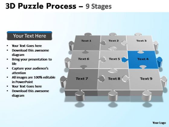 PowerPoint Slides Marketing Puzzle Process Ppt Presentation