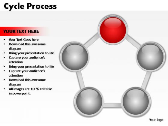 PowerPoint Slides Sales Cycle Process Ppt Designs