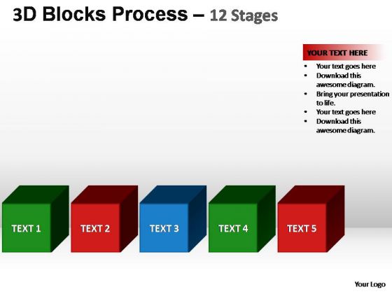 PowerPoint Slides Strategy Building Blocks Ppt Themes
