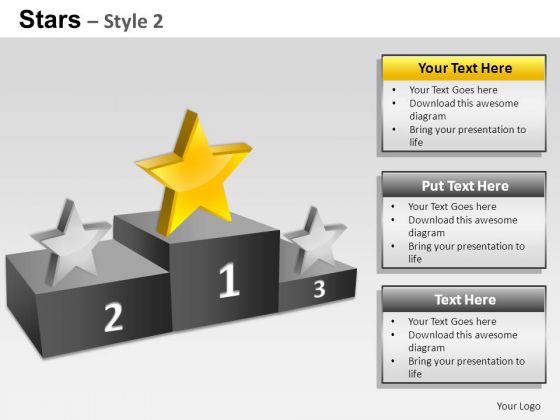PowerPoint Slides Strategy Stars Ppt Designs