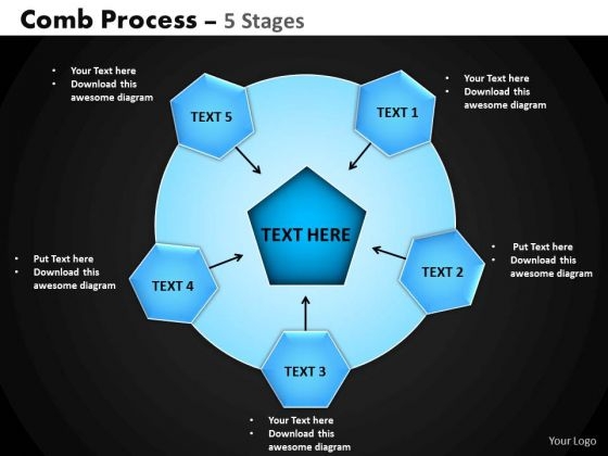 PowerPoint Slides Success Hub And Spokes Process Ppt Layouts