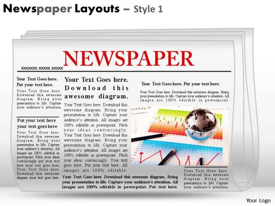 PowerPoint Slides With Editable Newspaper Headlines Ppt Templates