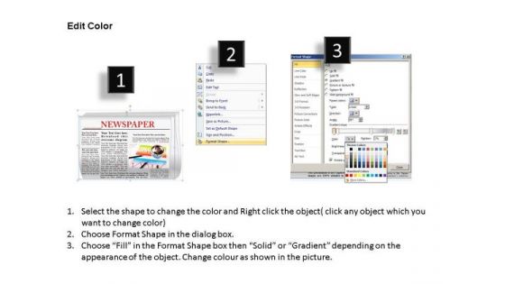 PowerPoint Slides With Editable Newspaper Headlines Ppt Templates