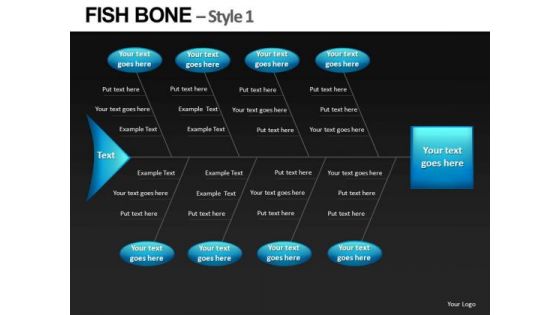 PowerPoint Slides With Fishbone Ppt Diagrams