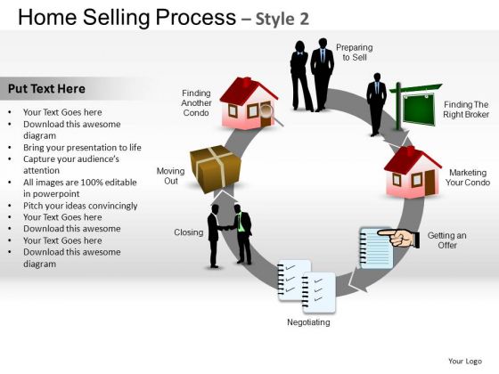 PowerPoint Template Chart Home Selling Ppt Design