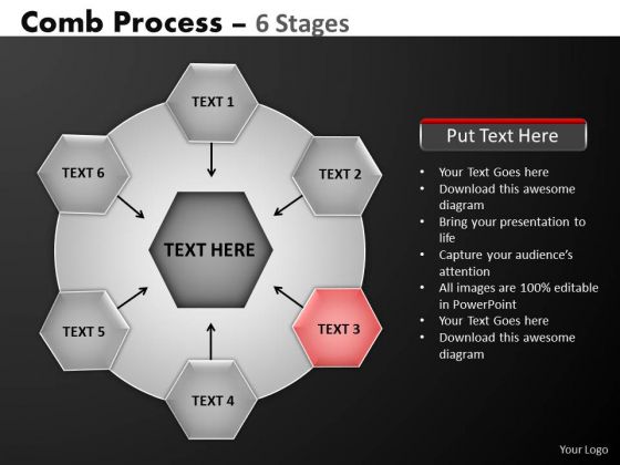 PowerPoint Template Chart Hub And Spokes Process Ppt Theme