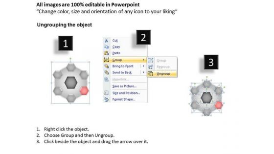 PowerPoint Template Chart Hub And Spokes Process Ppt Theme