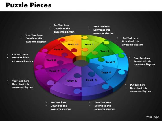 PowerPoint Template Circle Puzzle Diagram Ppt Designs