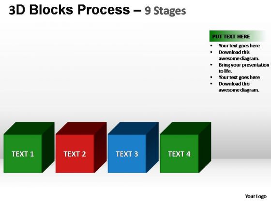 PowerPoint Template Company Building Blocks Ppt Slides