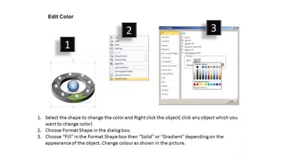 PowerPoint Template Company Circular Process Ppt Design Slides