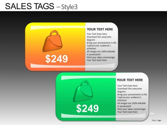 PowerPoint Template Corporate Teamwork Sales Tags Ppt Design