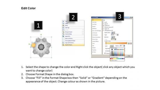 PowerPoint Template Diagram Hub And Spokes Process Ppt Theme