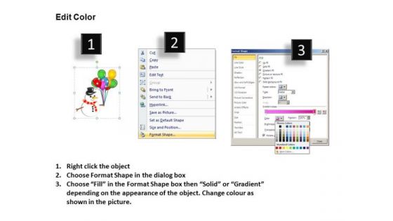 PowerPoint Template Diagram Merry Christmas Ppt Process