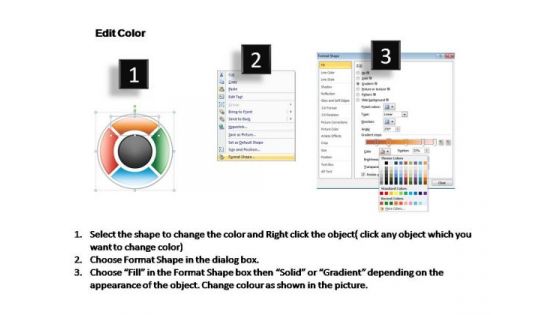 PowerPoint Template Editable Circular Process Ppt Backgrounds