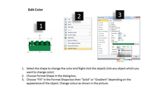 PowerPoint Template Editable Lego Blocks Ppt Template