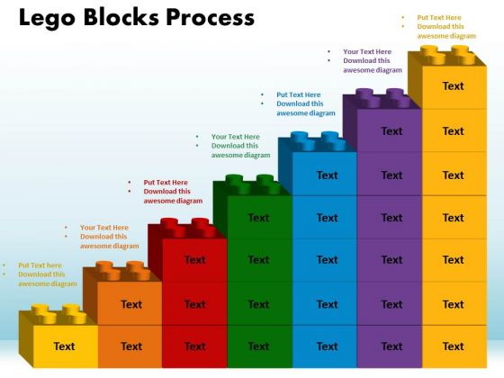 PowerPoint Template Lego Blocks Process Business Ppt Template