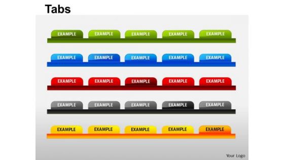 PowerPoint Template Marketing Tabs Ppt Presentation