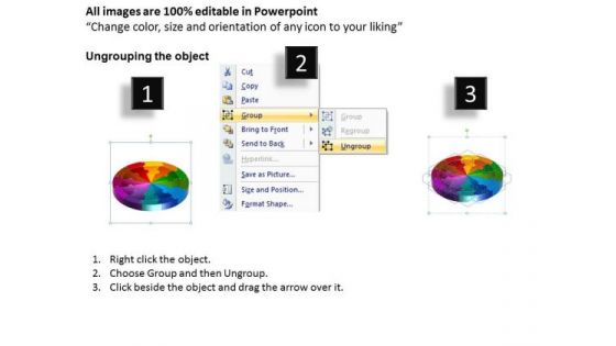 PowerPoint Template Teamwork Circle Puzzle Ppt Theme