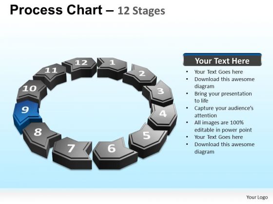 PowerPoint Template Teamwork Cyclical Process Ppt Design