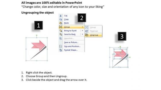 PowerPoint Templates Arrows 2 Steps Updated Parallel Processes