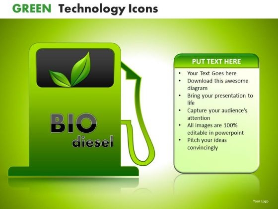 PowerPoint Templates Bio Diesel Fuel Gas Stations Ppt Slides Download