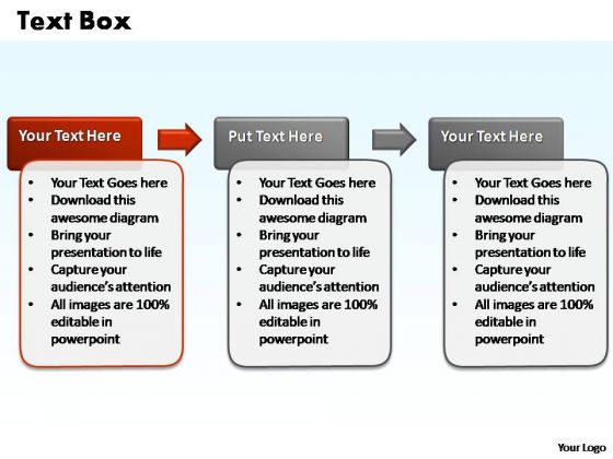 PowerPoint Templates Business 3 Steps Text Box Ppt Designs