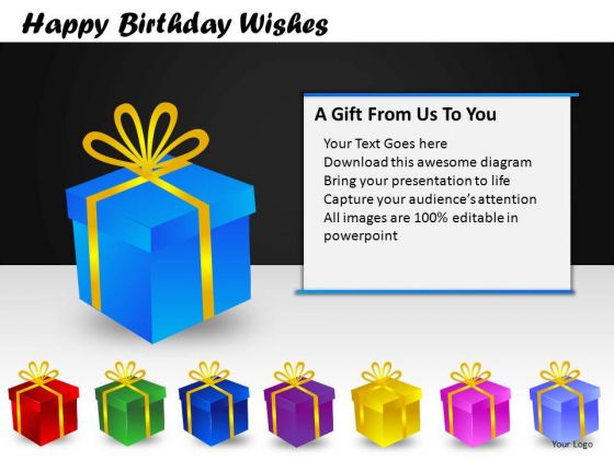 PowerPoint Templates Christmas Birthday Gifts Ppt Slides