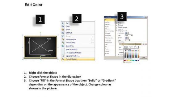 PowerPoint Templates Demand And Supply Intersect Point Economics Ppt Slides