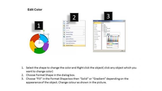 PowerPoint Templates Doughnut Diagram Puzzle Ppt Presentation