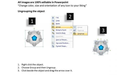 PowerPoint Templates Download Hub And Spokes Process Ppt Presentation