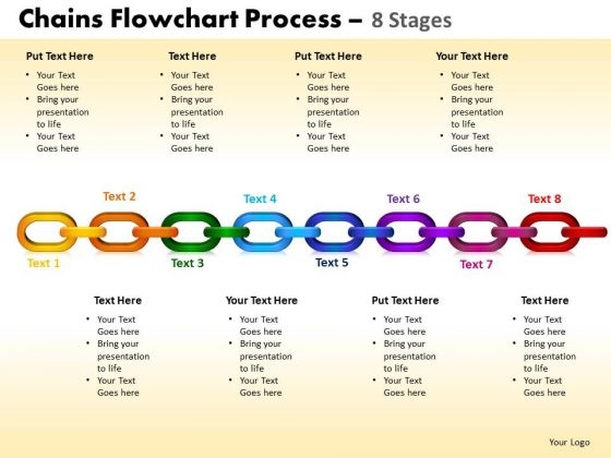 PowerPoint Templates Education Chains Flowchart Ppt Theme