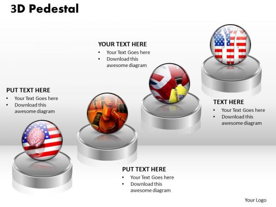 PowerPoint Templates Global 3d Pedestal Ppt Layouts