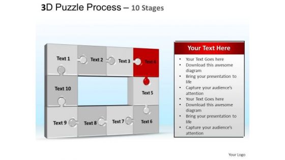 PowerPoint Templates Growth Puzzle Process Ppt Design