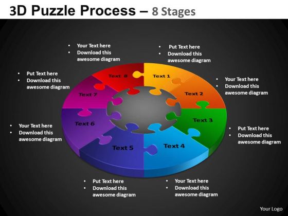 PowerPoint Templates Pie Chart Puzzle Pie Chart Ppt Slides