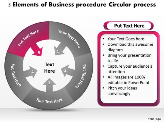PowerPoint Templates Procedure Circular Process Ppt Shirt Business Plan