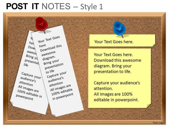 PowerPoint Templates Sales Post It Notes Ppt Themes