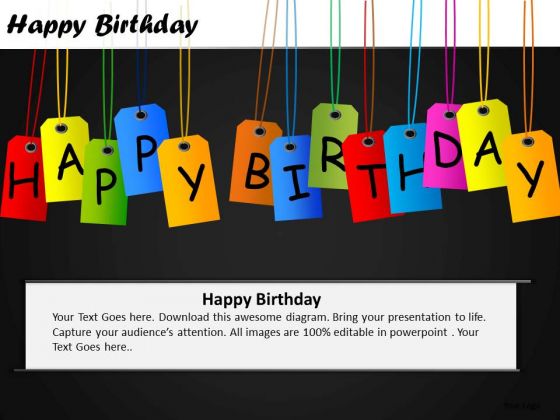 PowerPoint Templates Sales Tags Happy Birthday Ppt Slides