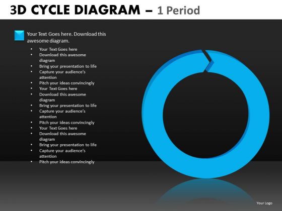 PowerPoint Templates Single Stage Cycle Diagrams Ppt Slides
