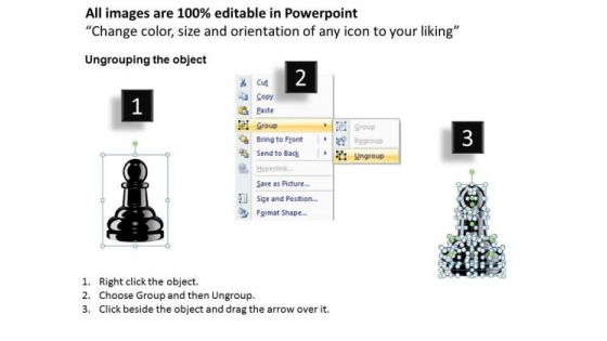 PowerPoint Templates Success Chess Pawn Ppt Slides