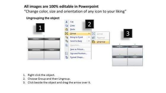 PowerPoint Templates Teamwork Swot Analysis Ppt Presentation