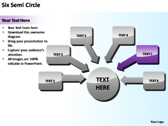 PowerPoint Theme Business Semi Circle Training Ppt Design