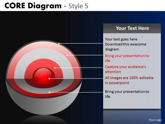 PowerPoint Theme Business Teamwork Targets Core Diagram Ppt Theme