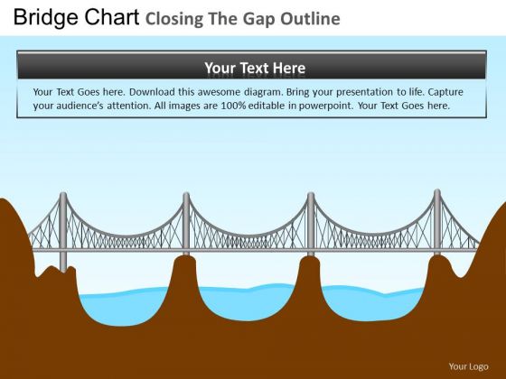 PowerPoint Theme Corporate Growth Bridges Gap Ppt Process
